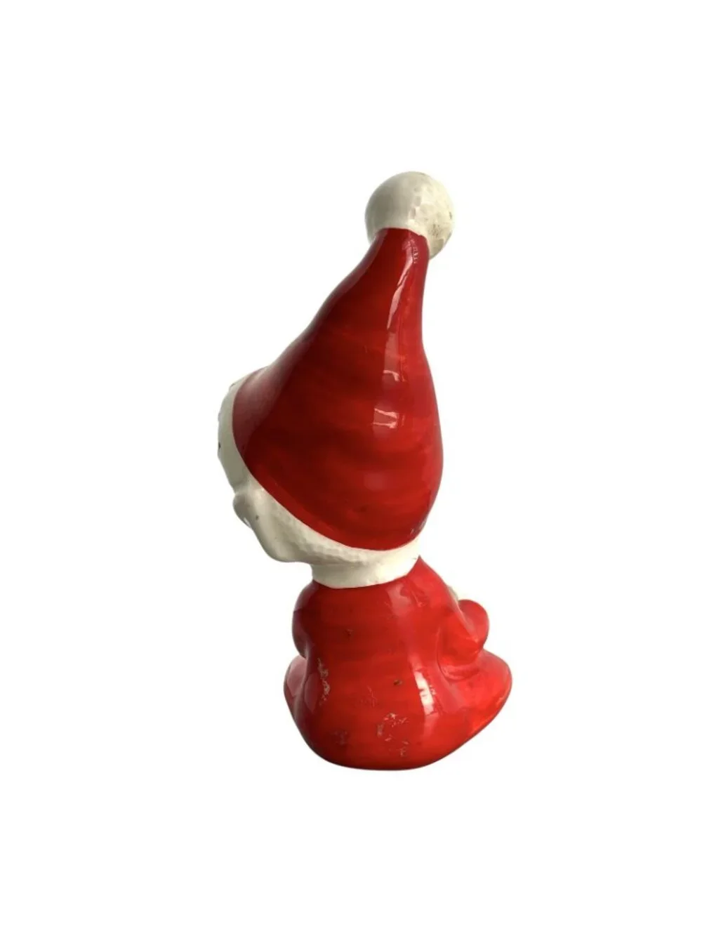 VTG Lefton Christmas Ceramic Red Pixie Elf Candle Hugger Climber Figurine Japan